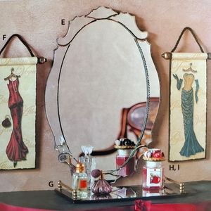 Mirror Home Interiors Vintage Designer Series Bi-level edges Never used, NWOT